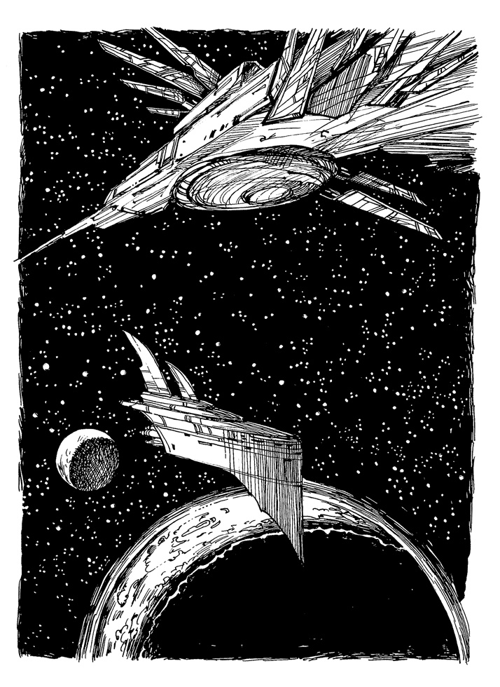 Иллюстрация к книге — Хроники Люциферазы. Три корабля [i_003.jpg]