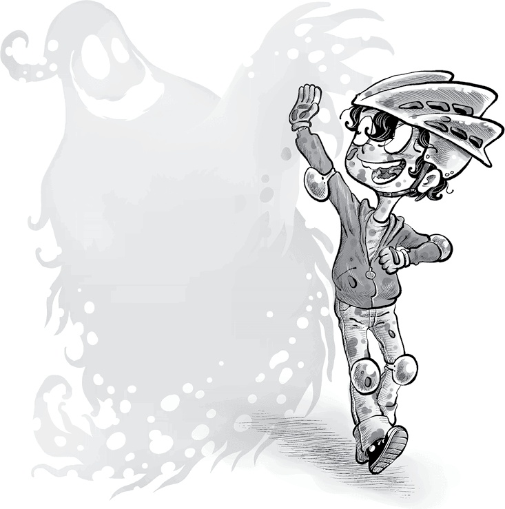 Иллюстрация к книге — Охотники за призраками. Призраки не ездят на великах, так ведь? [i_065.jpg]