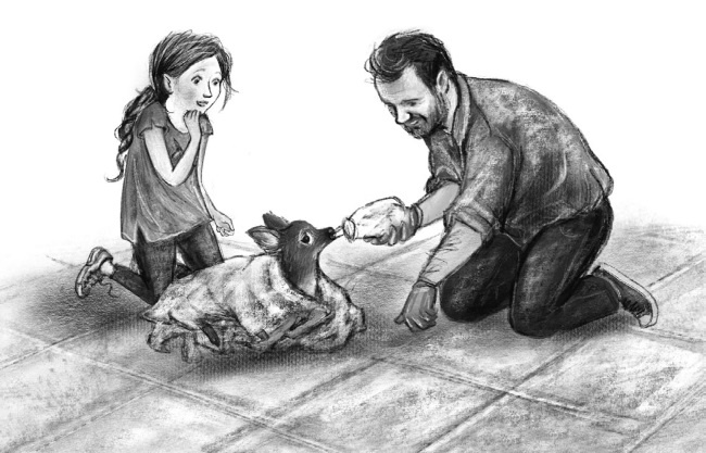 Иллюстрация к книге — Оленёнок Крапинка, или Бархатистый носик [i_042.jpg]