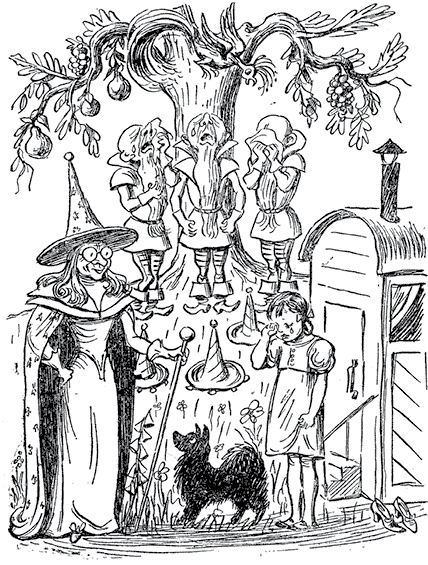 Иллюстрация к книге — Все приключения Элли и Тотошки. Волшебник Изумрудного города. Урфин Джюс и его деревянные солдаты. Семь подземных королей [i_022.jpg]