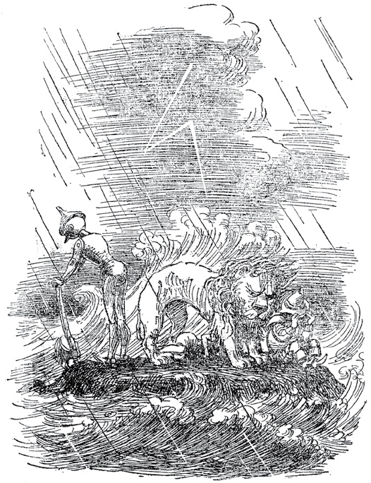 Иллюстрация к книге — Все приключения Элли и Тотошки. Волшебник Изумрудного города. Урфин Джюс и его деревянные солдаты. Семь подземных королей [i_053.jpg]