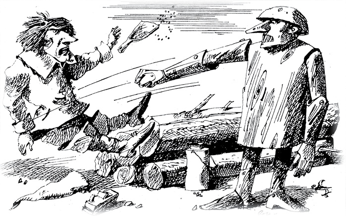 Иллюстрация к книге — Все приключения Элли и Тотошки. Волшебник Изумрудного города. Урфин Джюс и его деревянные солдаты. Семь подземных королей [i_062.jpg]