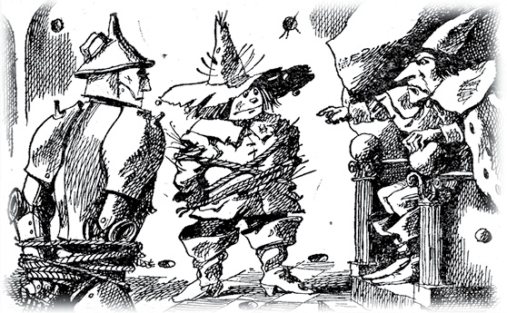 Иллюстрация к книге — Все приключения Элли и Тотошки. Волшебник Изумрудного города. Урфин Джюс и его деревянные солдаты. Семь подземных королей [i_069.jpg]