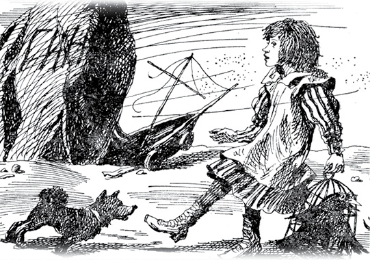 Иллюстрация к книге — Все приключения Элли и Тотошки. Волшебник Изумрудного города. Урфин Джюс и его деревянные солдаты. Семь подземных королей [i_077.jpg]