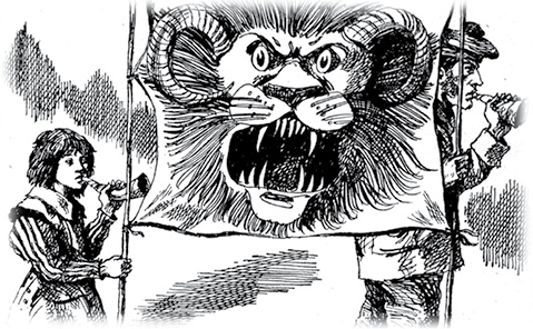 Иллюстрация к книге — Все приключения Элли и Тотошки. Волшебник Изумрудного города. Урфин Джюс и его деревянные солдаты. Семь подземных королей [i_084.jpg]