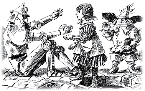 Иллюстрация к книге — Все приключения Элли и Тотошки. Волшебник Изумрудного города. Урфин Джюс и его деревянные солдаты. Семь подземных королей [i_088.jpg]