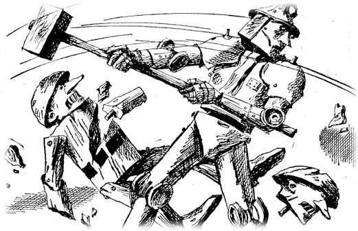 Иллюстрация к книге — Все приключения Элли и Тотошки. Волшебник Изумрудного города. Урфин Джюс и его деревянные солдаты. Семь подземных королей [i_093.jpg]