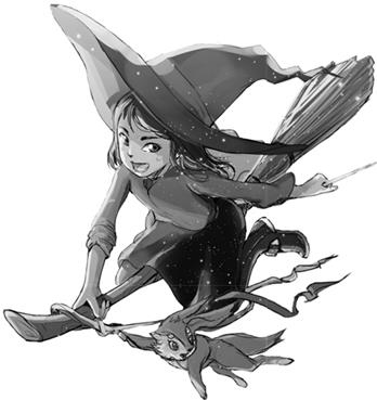 Иллюстрация к книге — Эва Эвергрин, полуволшебная ведьма [i_001.jpg]