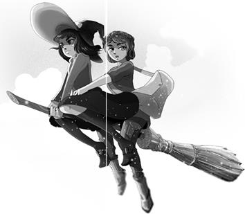 Иллюстрация к книге — Эва Эвергрин, полуволшебная ведьма [i_034.jpg]