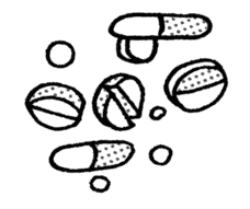 Иллюстрация к книге — Чем запить таблетку? Фармацевт о том, почему нельзя делить таблетки на части, хранить их на кухне и запивать всем подряд [i_054.jpg]