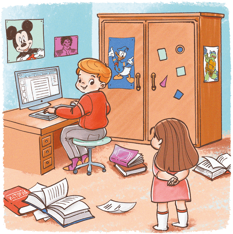 Иллюстрация к книге — Психология для ребят. Новые истории Дуни и кота Киселя [i_040.jpg]