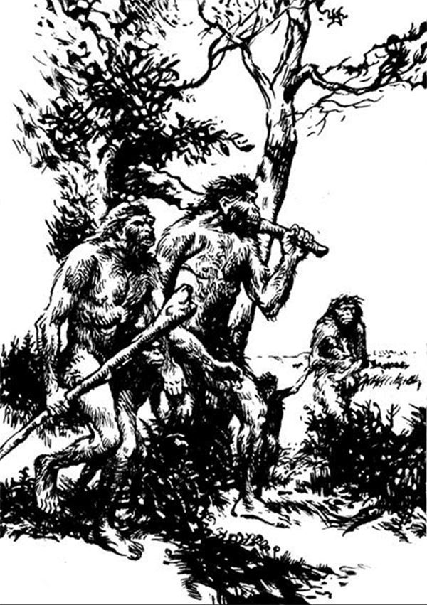 Иллюстрация к книге — Рам и Гау. Повесть об обезьянолюдях [i_001.jpg]