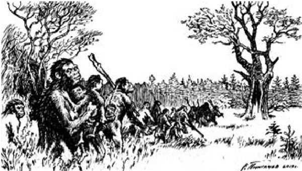 Иллюстрация к книге — Рам и Гау. Повесть об обезьянолюдях [i_002.jpg]