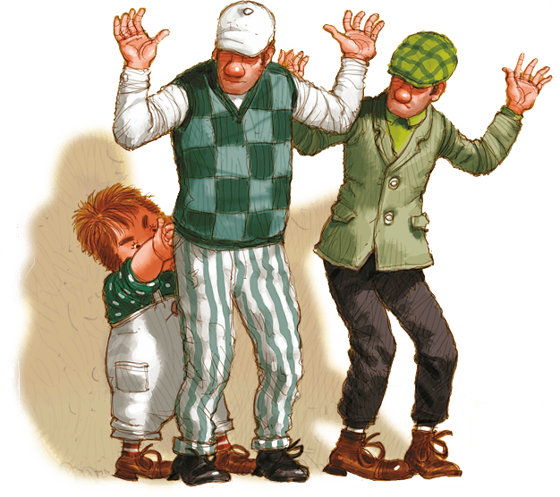 Иллюстрация к книге — Карлсон, который живет на крыше, проказничает опять [i_040.jpg]