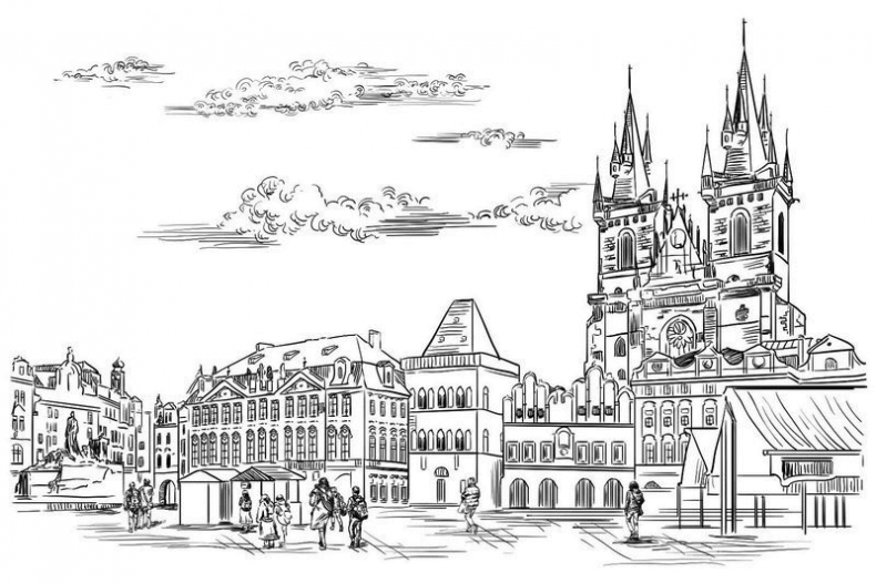 Иллюстрация к книге — Великолепная Прага. Город золотого волшебства [img_2.jpg]