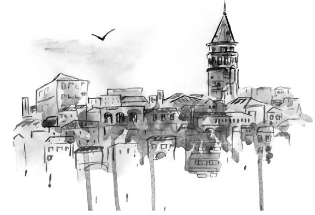 Иллюстрация к книге — На берегах Босфора. Стамбул в рецептах, историях и криках чаек [i_062.jpg]