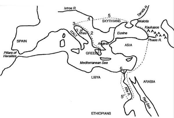Иллюстрация к книге — Куда плавал Одиссей? О географических представлениях архаической эпохи [i_025.jpg]