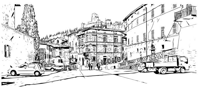 Иллюстрация к книге — Умбрия – зеленое сердце Италии. Тайна старого аббатства и печенье святого Франциска [i_059.jpg]