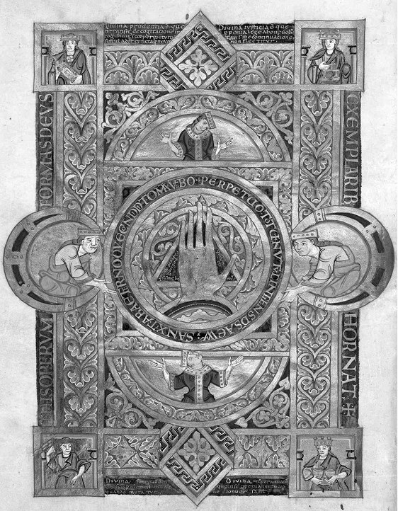 Иллюстрация к книге — Сотворение мира в иконографии средневекового Запада. Опыт иконографической генеалогии [i_017.jpg]