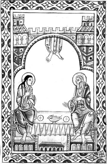 Иллюстрация к книге — Сотворение мира в иконографии средневекового Запада. Опыт иконографической генеалогии [i_019.jpg]