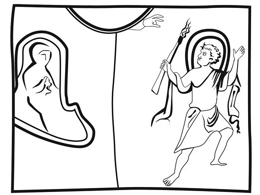 Иллюстрация к книге — Сотворение мира в иконографии средневекового Запада. Опыт иконографической генеалогии [i_044.jpg]