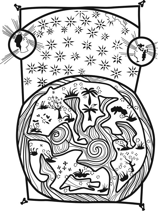 Иллюстрация к книге — Сотворение мира в иконографии средневекового Запада. Опыт иконографической генеалогии [i_052.jpg]