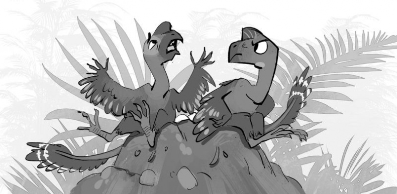 Иллюстрация к книге — Мурзозавр и Овирапторы. Гость из будущего [i_002.jpg]