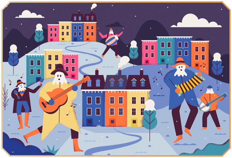 Иллюстрация к книге — Атлас Нового года и Рождества. Самые веселые, вкусные и причудливые праздничные традиции со всего мира [i_007.jpg]