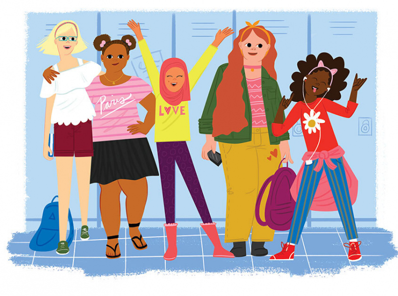 Иллюстрация к книге — Как устроены девочки. Об изменениях фигуры, внешности, перепадах настроения, а также о гигиене и питании [i_007.jpg]