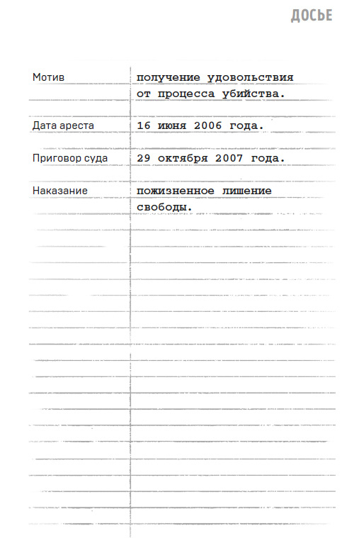 Иллюстрация к книге — Портрет психопата. Профайлер о серийных убийцах [i_019.jpg]