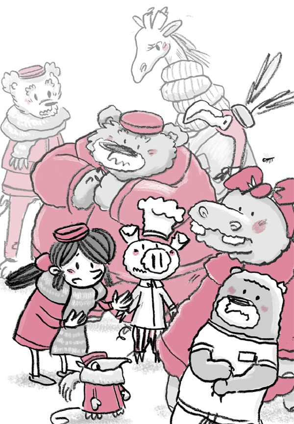 Иллюстрация к книге — Отель «Фламинго». Пингвины требуют льда! [i_063.jpg]