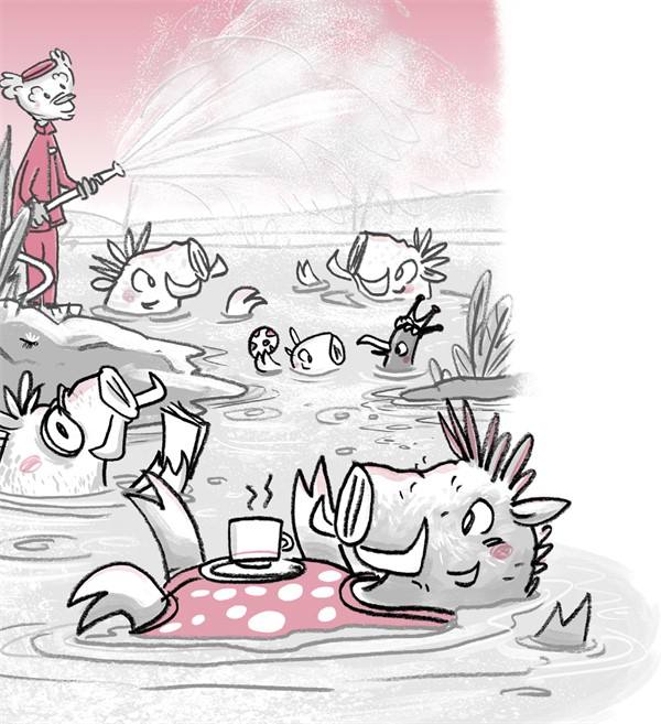 Иллюстрация к книге — Отель «Фламинго». Пингвины требуют льда! [i_099.jpg]