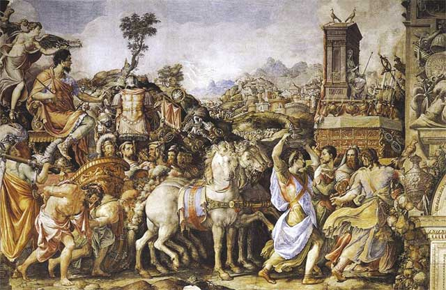 Иллюстрация к книге — Гении Возрождения. Леонардо, Микеланджело, Рафаэль и другие выдающиеся живописцы, ваятели и зодчие [i_087.jpg]