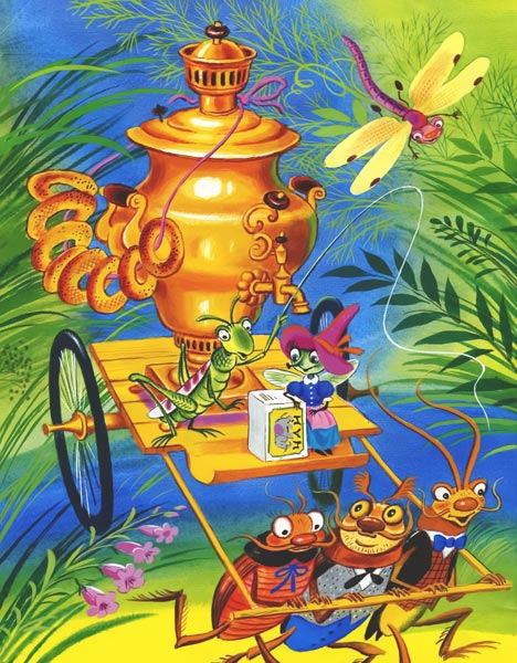 Иллюстрация к книге — Муха-Цокотуха [i_001.jpg]