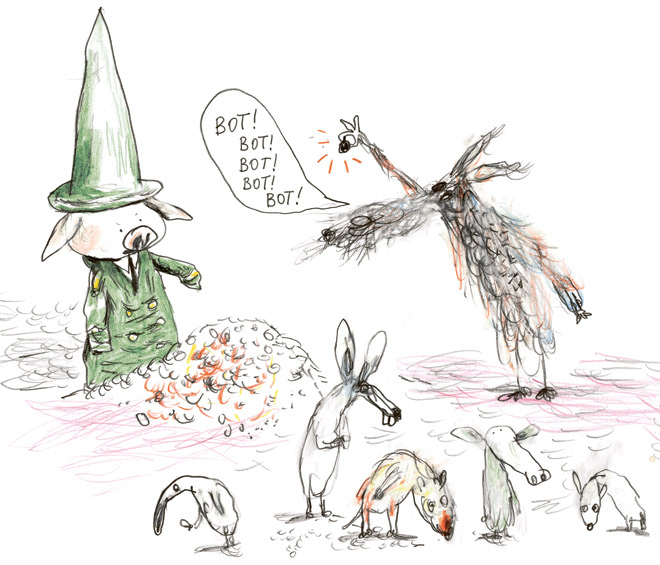 Иллюстрация к книге — Акулиска Враг Редиски и другие истории о Лисе и Поросёнке [i_038.jpg]