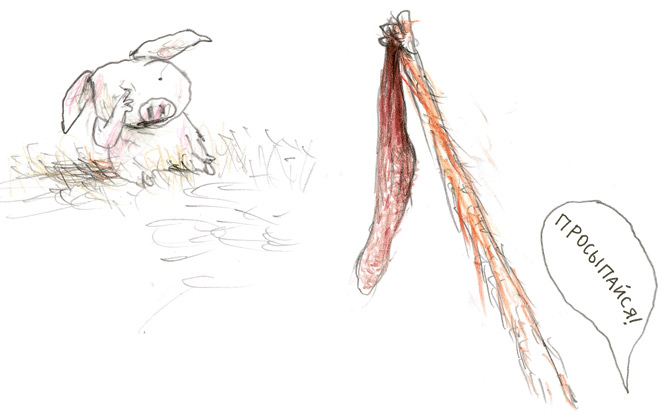 Иллюстрация к книге — Акулиска Враг Редиски и другие истории о Лисе и Поросёнке [i_039.jpg]