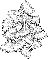 Иллюстрация к книге — Краткая история пасты. От тортеллини до карбонары [i_006.jpg]