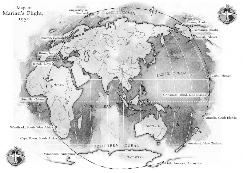 Иллюстрация к книге — Большой круг [map1.jpg_0.jpg]