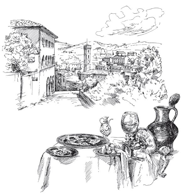 Иллюстрация к книге — Трюфельные сказки Италии. Путешествие за новыми историями и блюдами [i_001.webp]