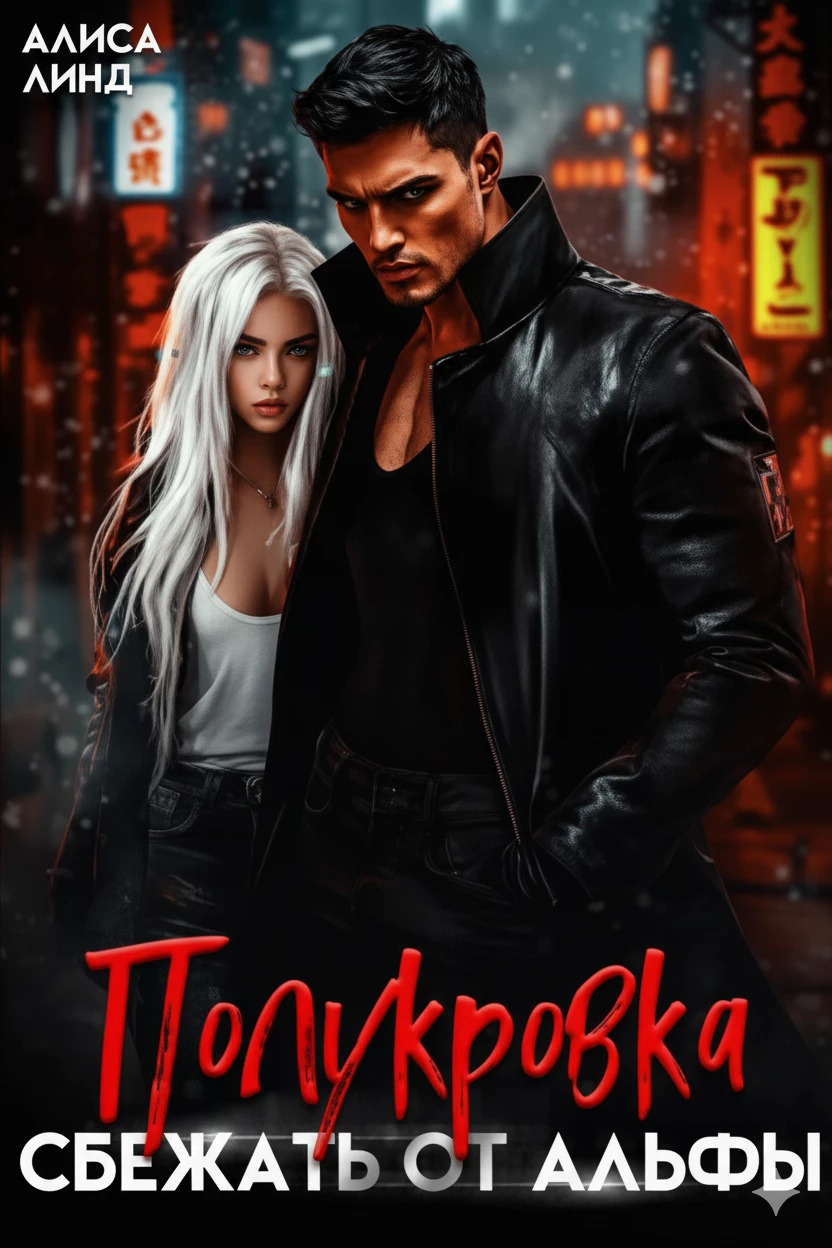 Книга Полукровка. Сбежать от альфы