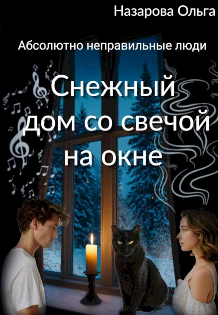 Книга Снежный дом со свечой на окне