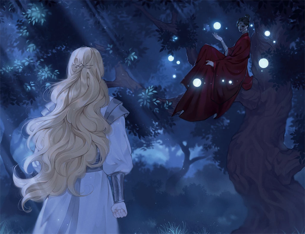 Иллюстрация к книге — Янтарь рассеивает тьму. Мелодия демона [book-illustration-26.webp]