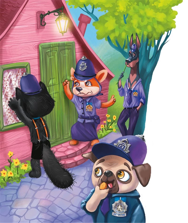 Иллюстрация к книге — Кот Мурмяу: детектив-неудачник. Съедобное преступление в городе псов [i_002.webp]