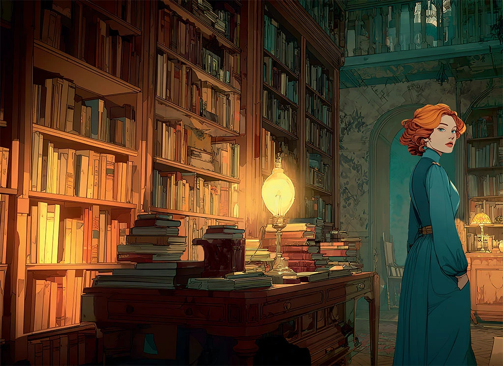 Иллюстрация к книге — Убийство в библиотеке [i_002.webp]