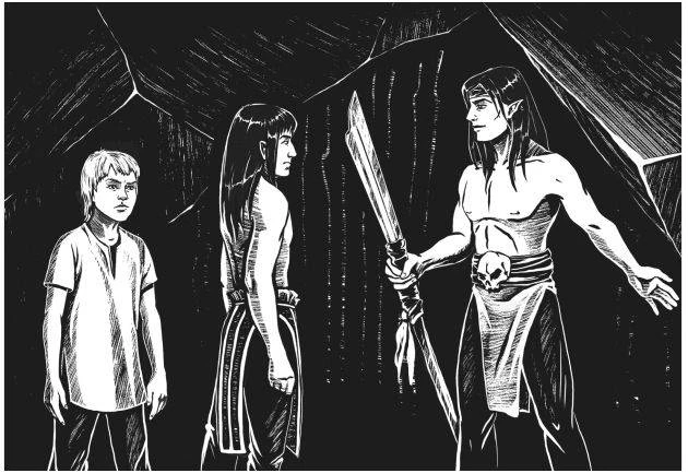 Иллюстрация к книге — Тайна серых пещер [book-illustration-20.webp]