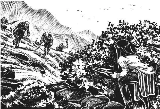 Иллюстрация к книге — Тайна серых пещер [book-illustration-7.webp]