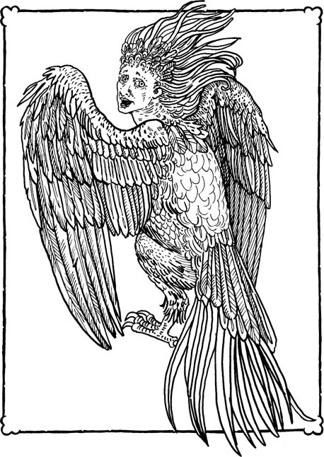 Иллюстрация к книге — Сфинкс, дракон и девочка с птицей [book-illustration-30.webp]