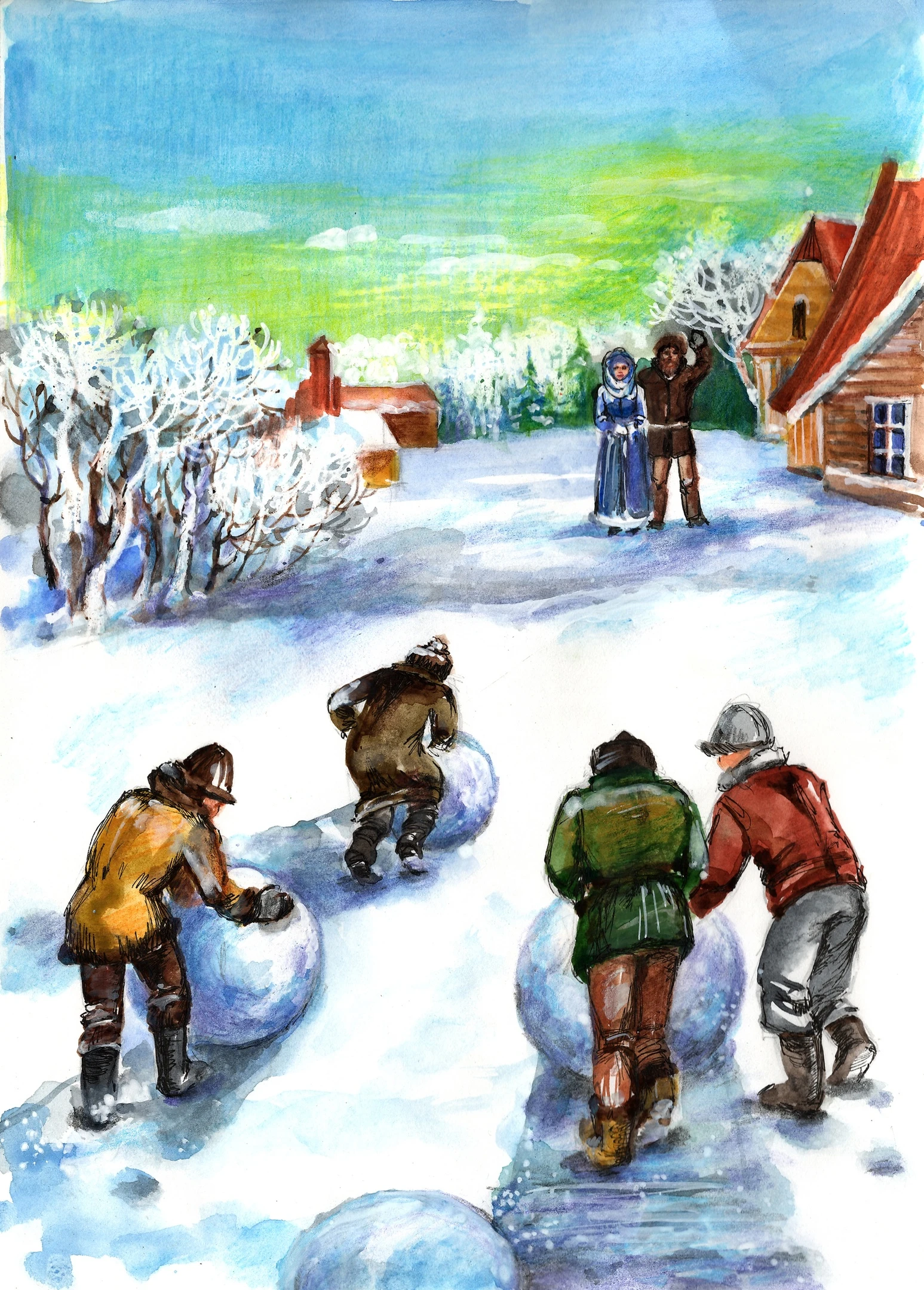 Иллюстрация к книге — Снежные комья [book-illustration-7.webp]