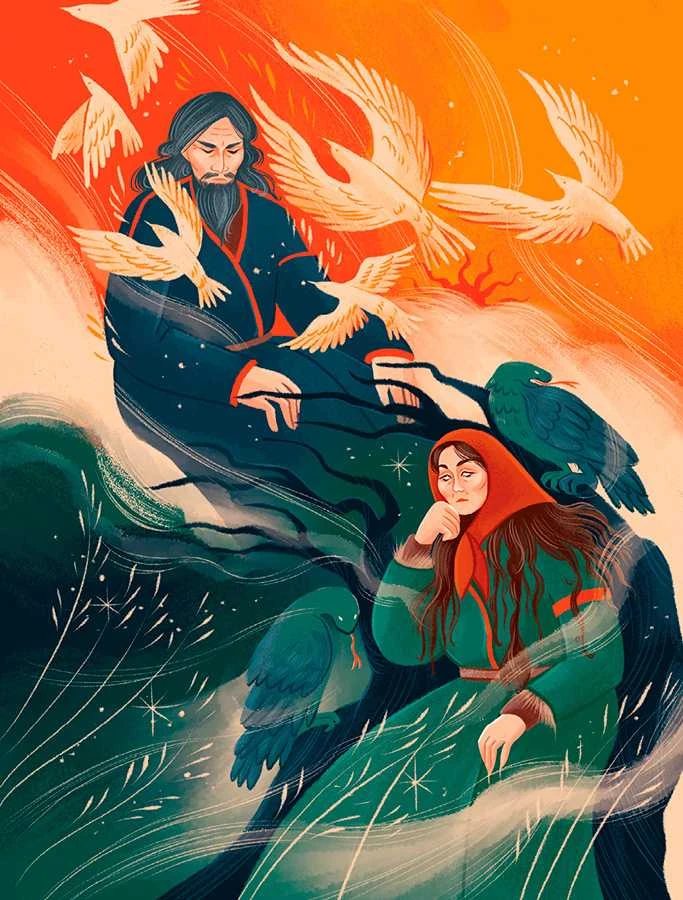 Иллюстрация к книге — Мифы северных народов России для детей [book-illustration-62.webp]