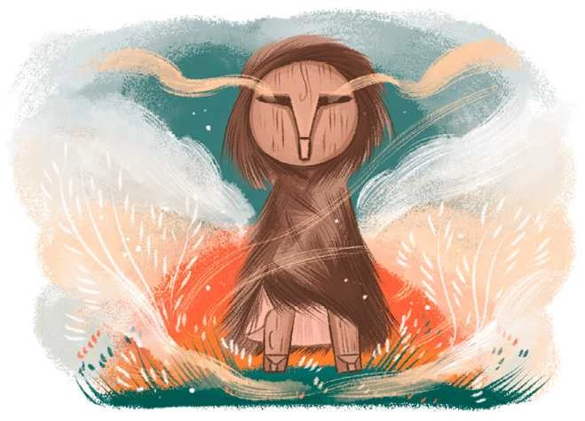 Иллюстрация к книге — Мифы северных народов России для детей [book-illustration-64.webp]